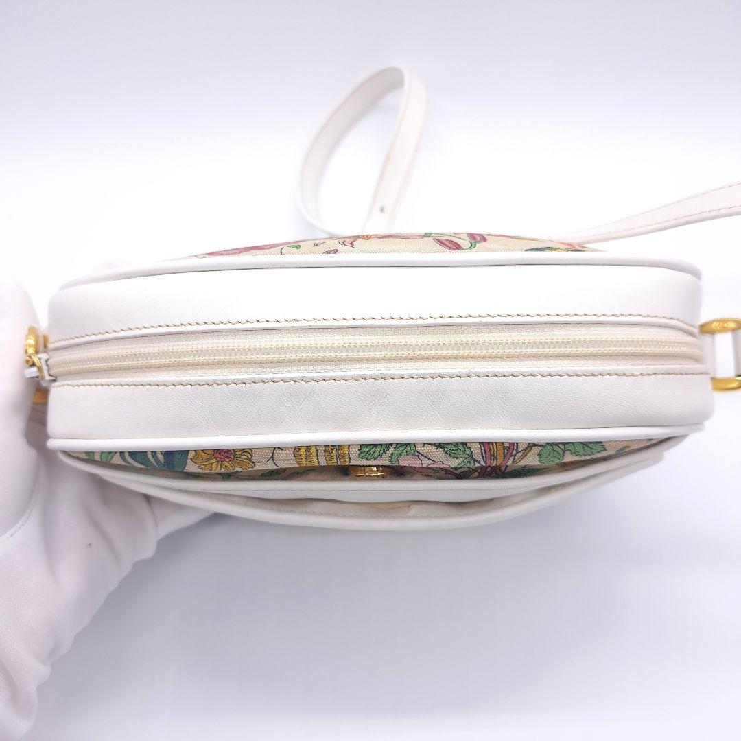 GUCCI グッチ フローラ ショルダーバッグ オールド ビンテージ キャンバス