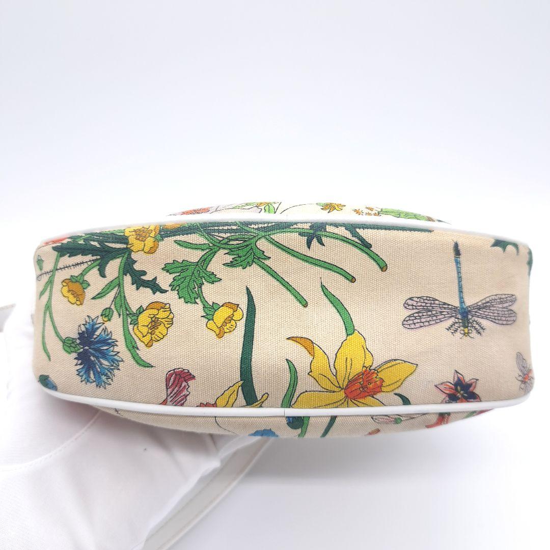 GUCCI グッチ フローラ ショルダーバッグ オールド ビンテージ キャンバス