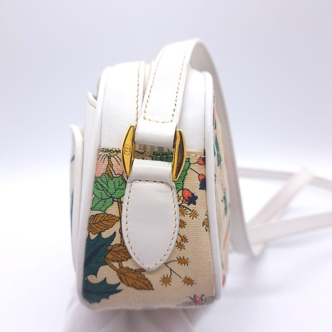 GUCCI グッチ フローラ ショルダーバッグ オールド ビンテージ キャンバス