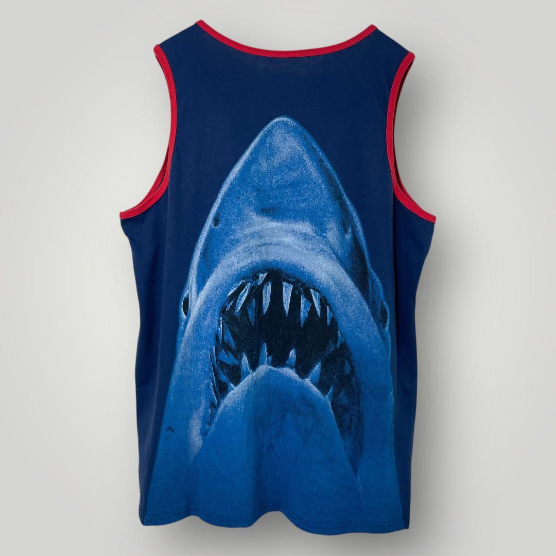 【希少】公式ライセンス JAWS ジョーズ タンクトップ 両面プリント 美品 Ｌ