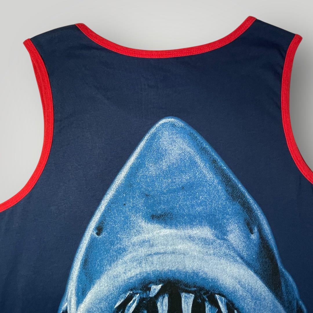 【希少】公式ライセンス JAWS ジョーズ タンクトップ 両面プリント 美品 Ｌ