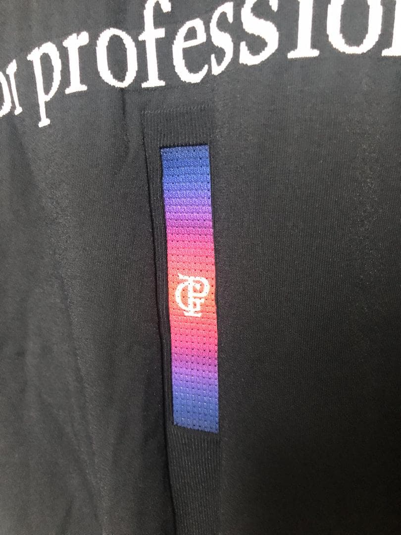 未使用タグ付 パーリーゲイツ クルーネック ニットプルオーバー 5 L ネイビー