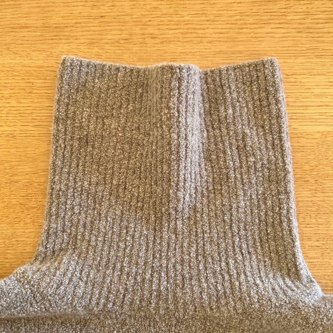 ◆クリーニング済◆カレンソロジー ウールポアンニットワンピース ベージュ F