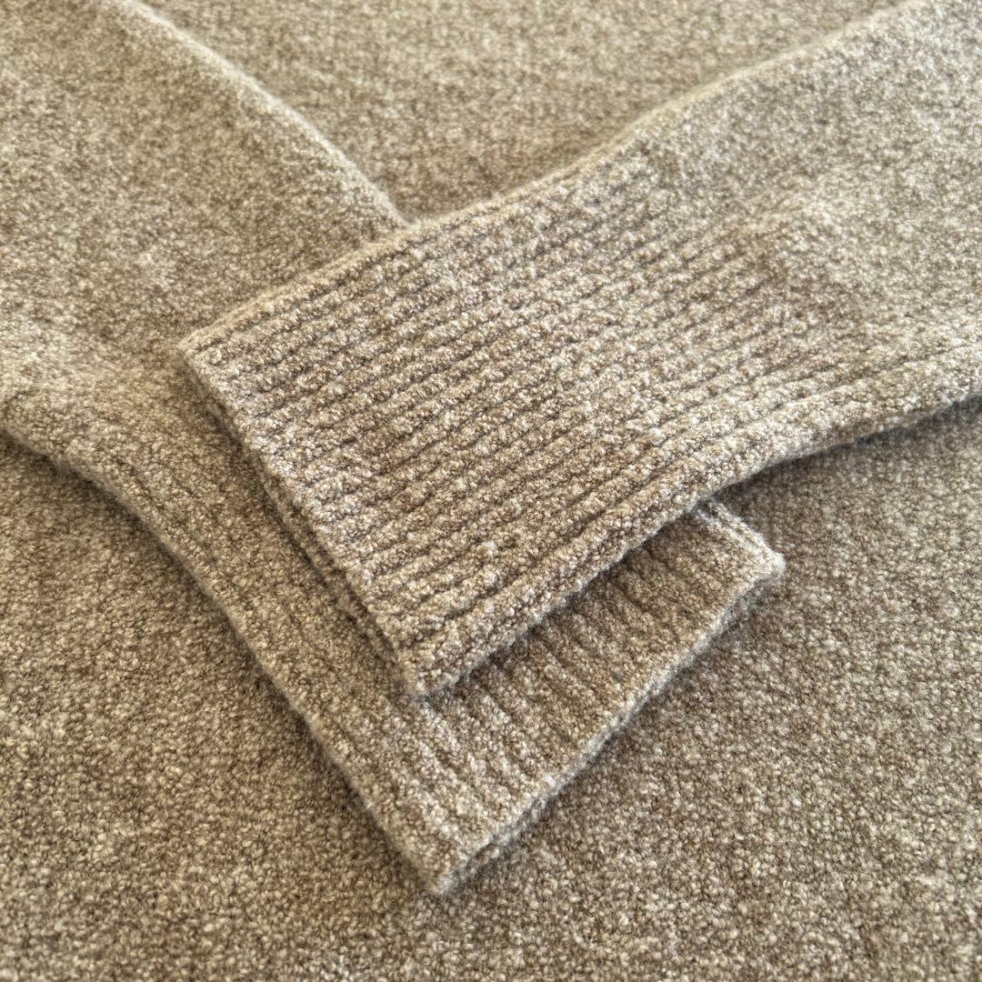 ◆クリーニング済◆カレンソロジー ウールポアンニットワンピース ベージュ F