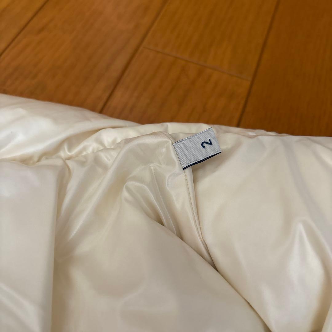 MONCLER アイボリー ダウンベスト サイズ2