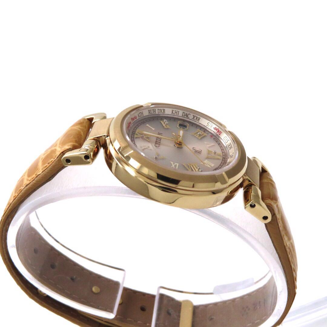 極美品 EC1115 08A クロスシー 電波ソーラー シチズン 時計 ゴールド