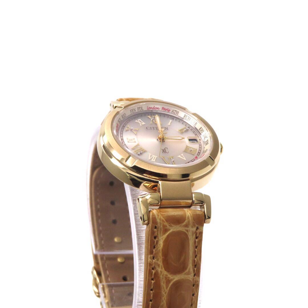 極美品 EC1115 08A クロスシー 電波ソーラー シチズン 時計 ゴールド