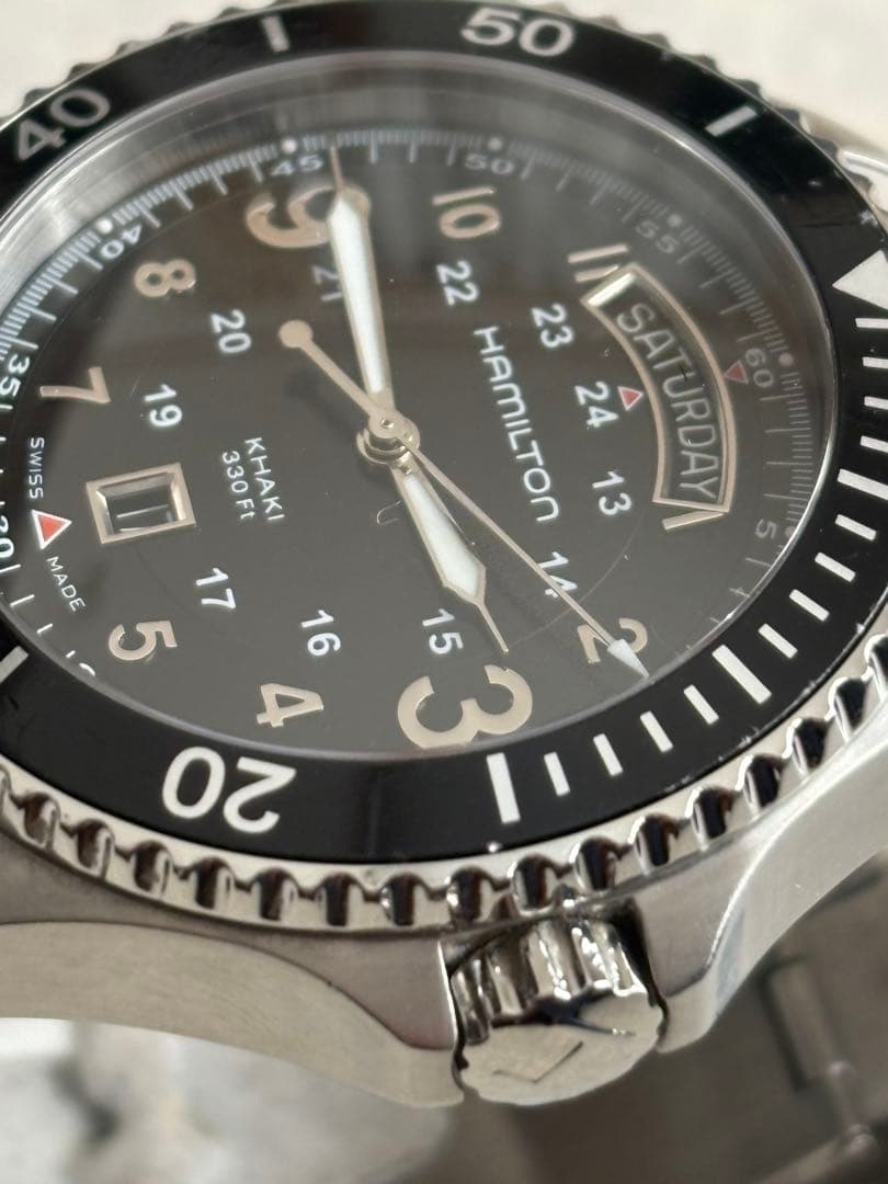 ハミルトン　カーキ　H645110 美品