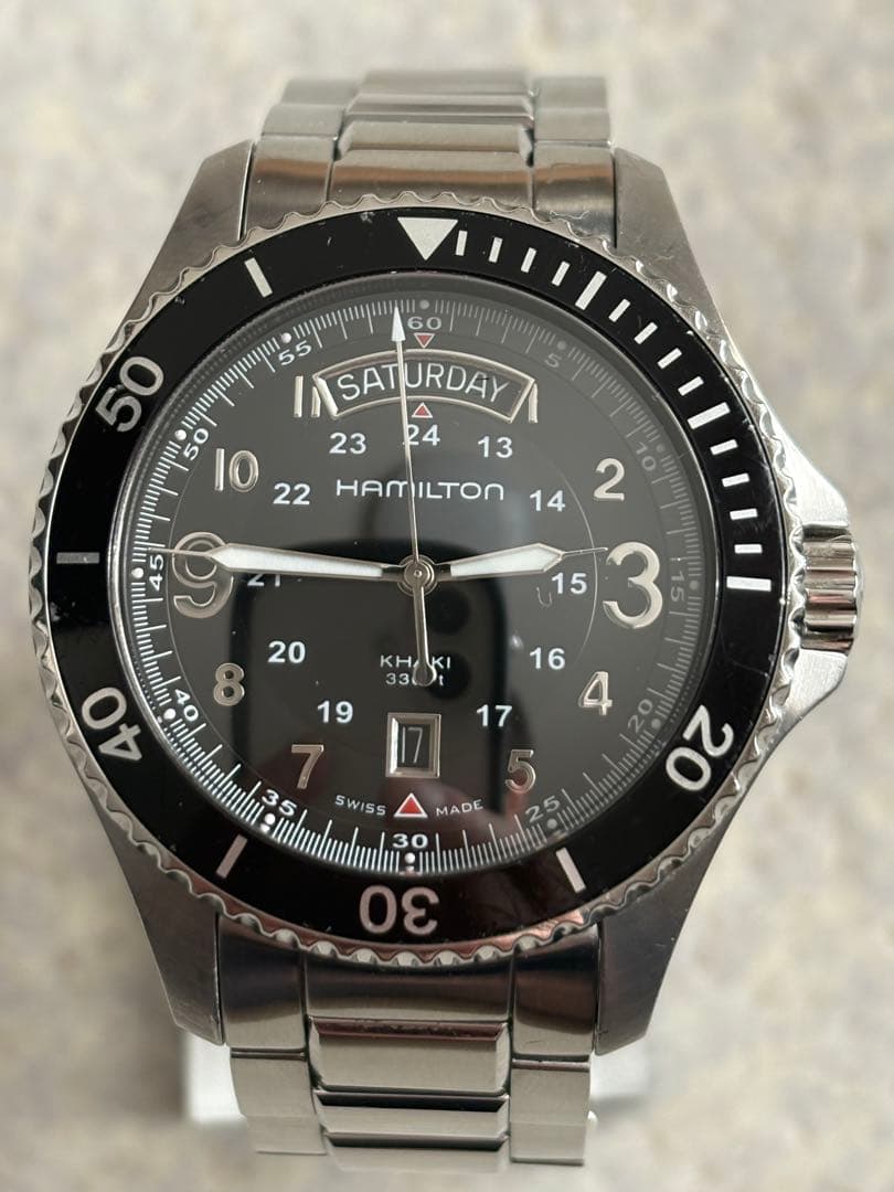 ハミルトン　カーキ　H645110 美品