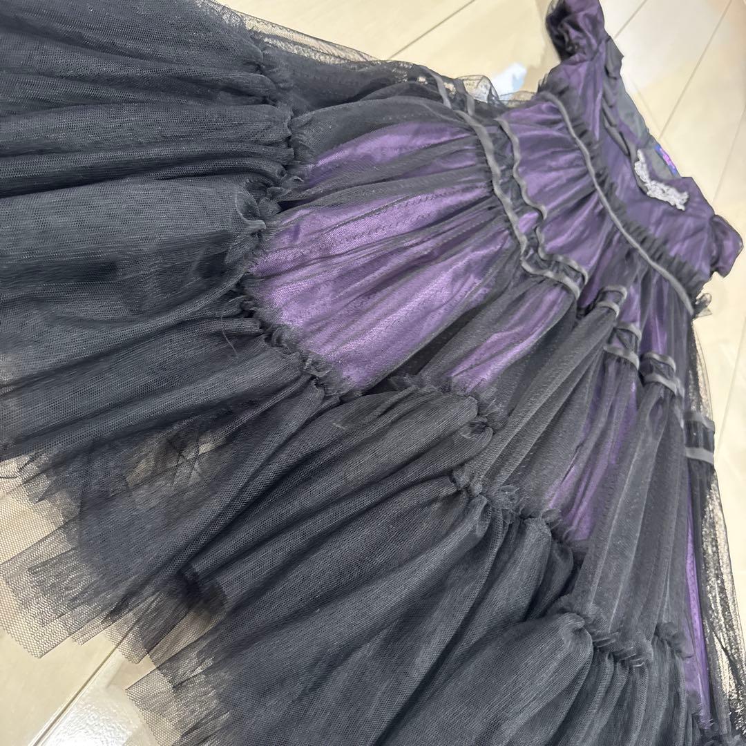 専用　ANNA SUI mini バラ刺しゅう重ねチュールドレス