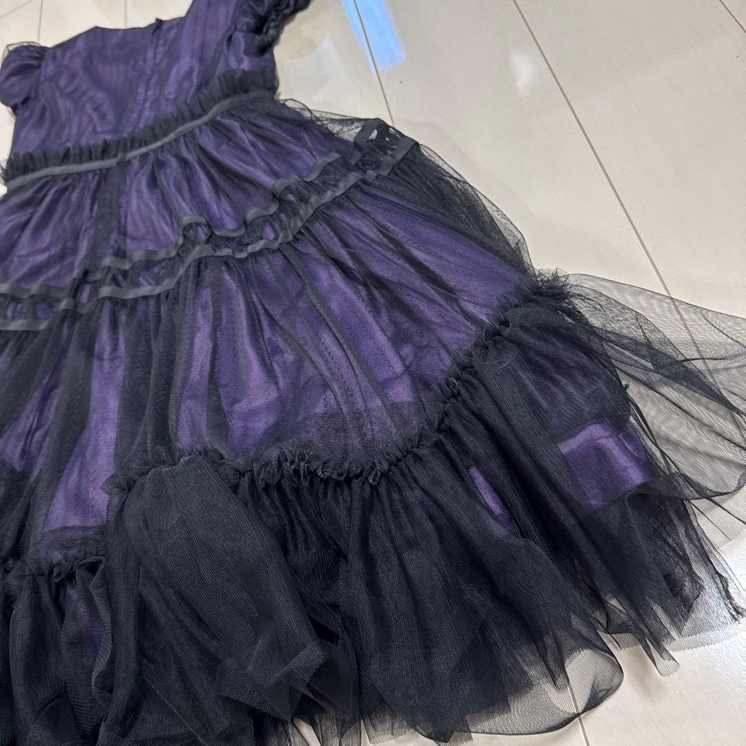 専用　ANNA SUI mini バラ刺しゅう重ねチュールドレス