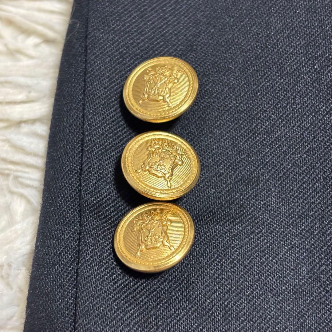 SHIPS テーラードジャケット 紺ブレ 金ボタン S 140cm相当