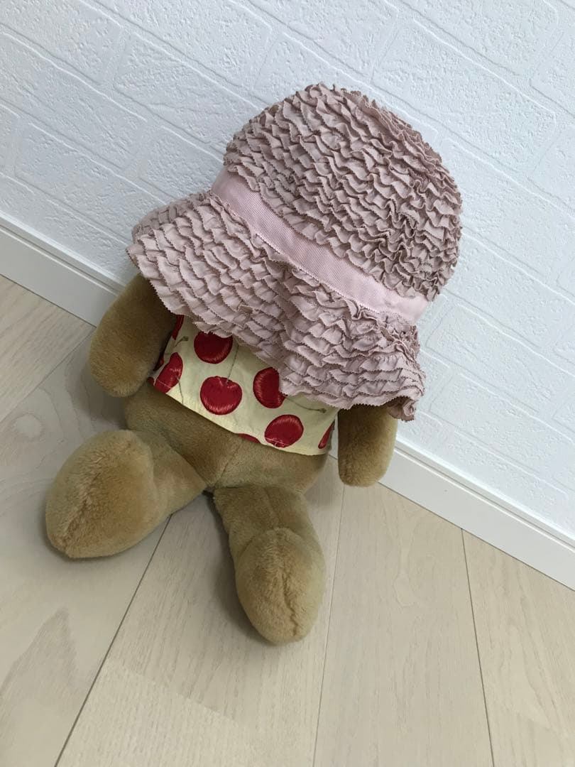 ★値下げ　未使用に近い　ワンダフルワールド　ピコフリル　帽子　ピンク