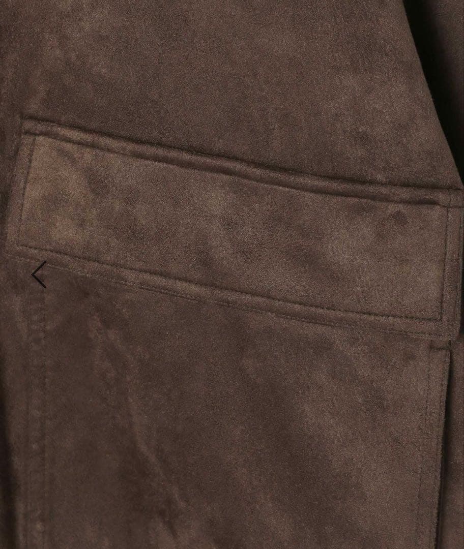 Heather ヘザー フェイクレザーBIGブルゾン 2 ブラウンスエード