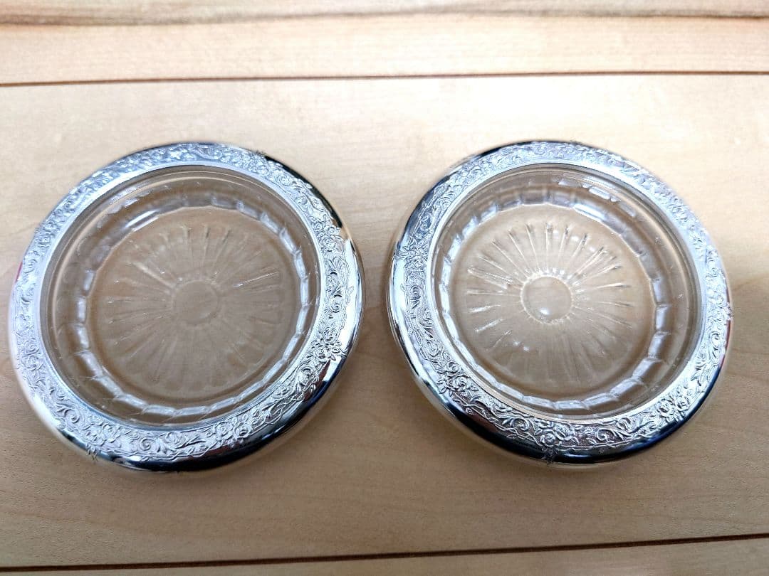 霹靂一閃※プロフィール必読！ ♦️純銀製 コースター　 　4個組セット