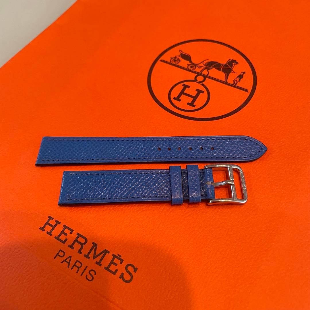 エルメス HERMES Hウォッチ レディース 腕時計用ベルト金具付き　ブルー