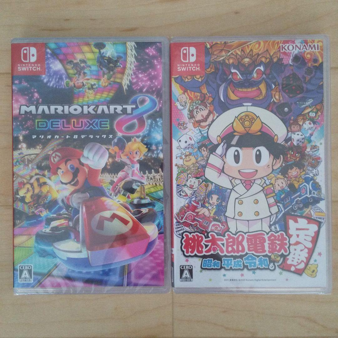 【新品未使用品】スイッチ マリオカート8 桃太郎電鉄 昭和平成令和も定番！セット