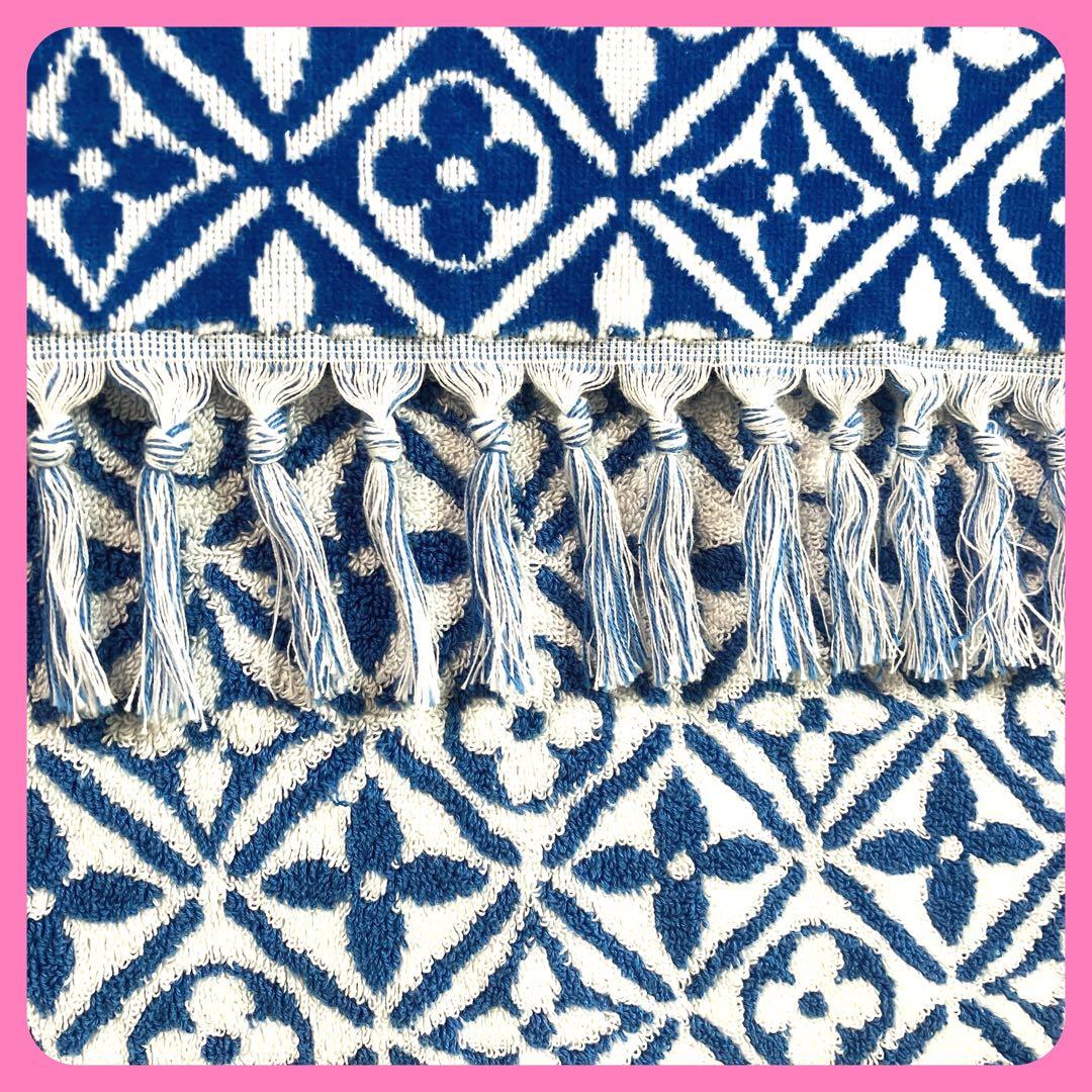 ルイヴィトン カープ プラージュ モノグラム フラワータイル タオル地 ビーチ