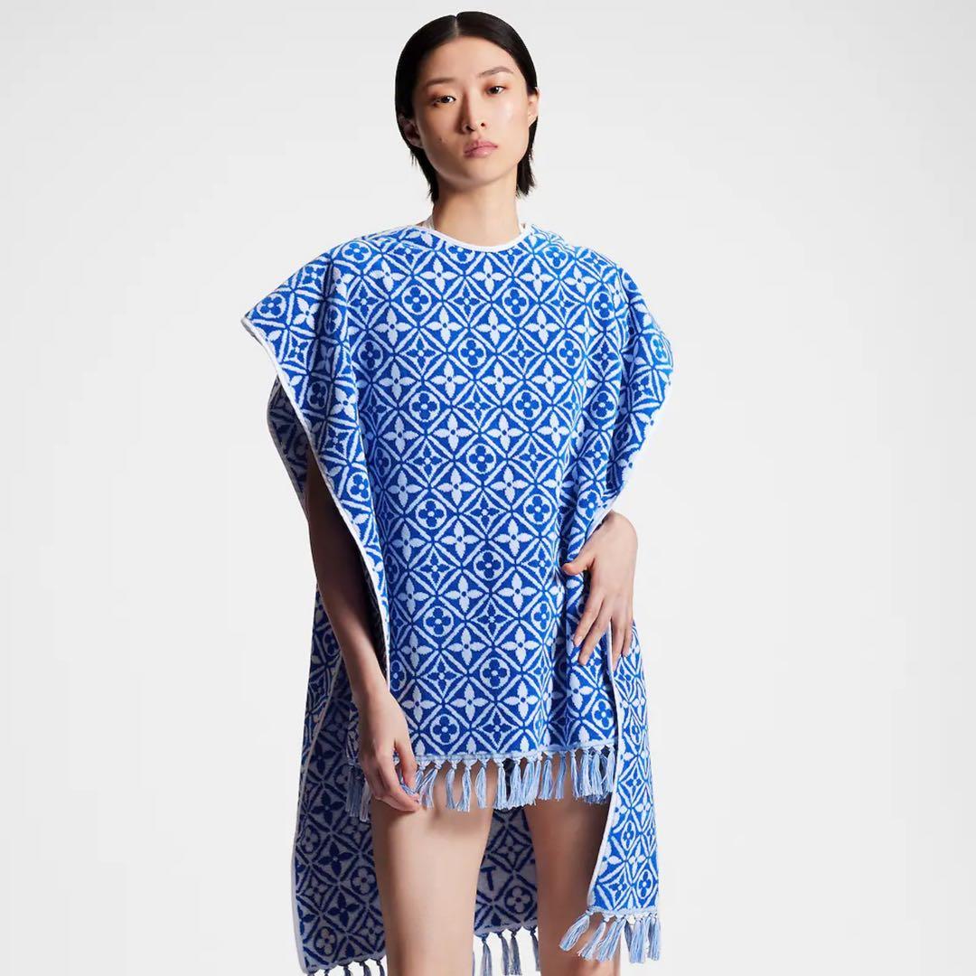 ルイヴィトン カープ プラージュ モノグラム フラワータイル タオル地 ビーチ