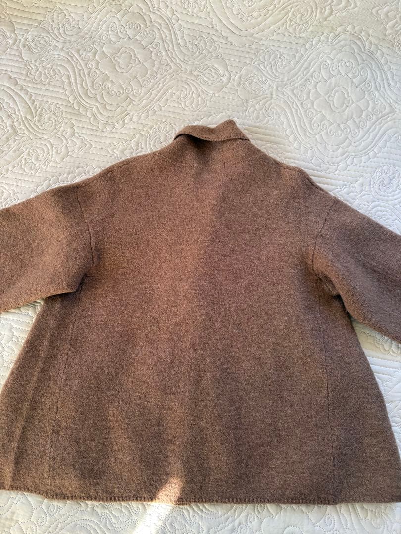 45R ブラウンベージュ ウールコート