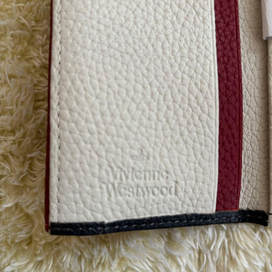 新品未使用✨ヴィヴィアンウエストウッド　キーケース　ダブルフラップ　レザー　白