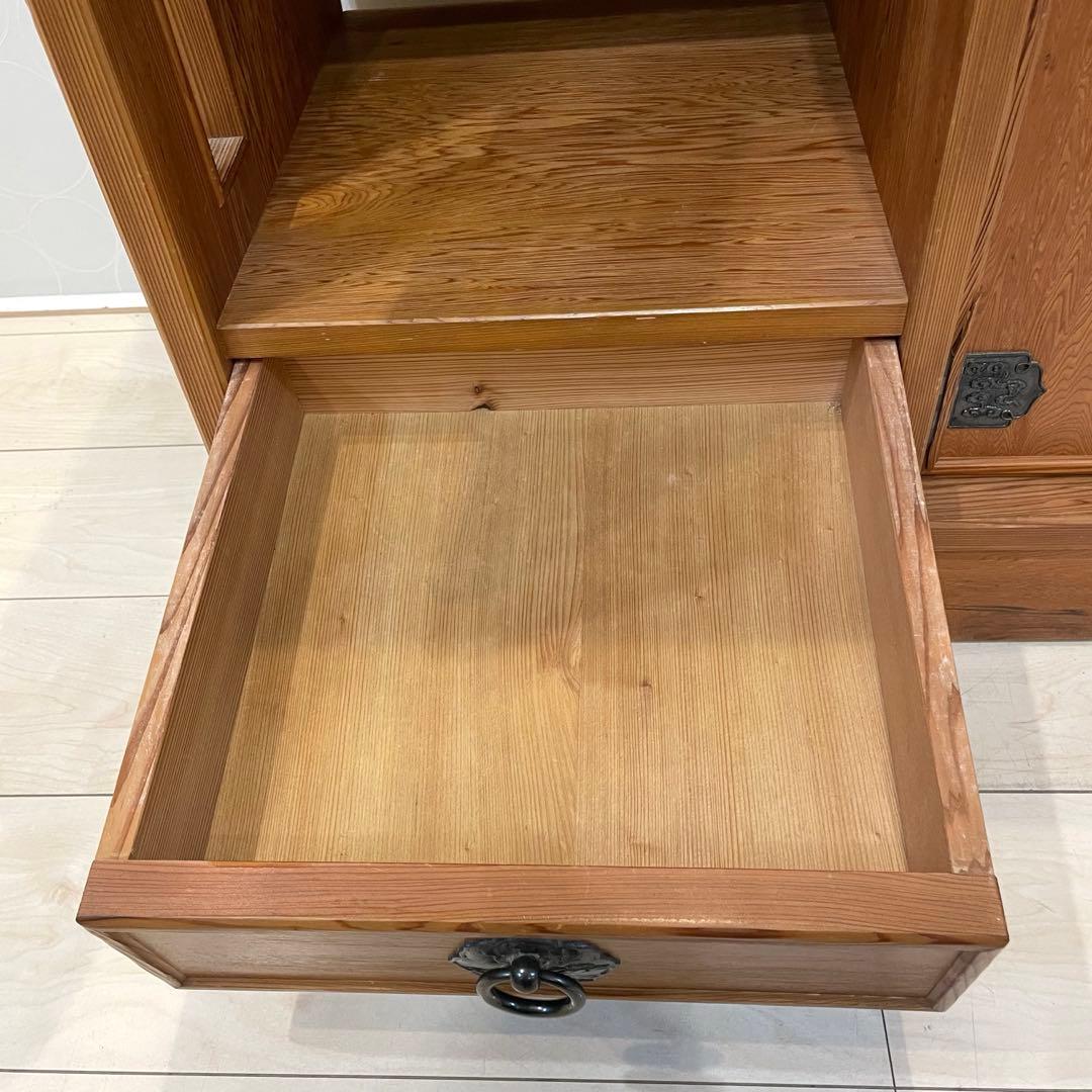 【希少】世界遺産屋久杉 茶棚 キャビネット 飾り棚 茶箪笥 和家具 焼印