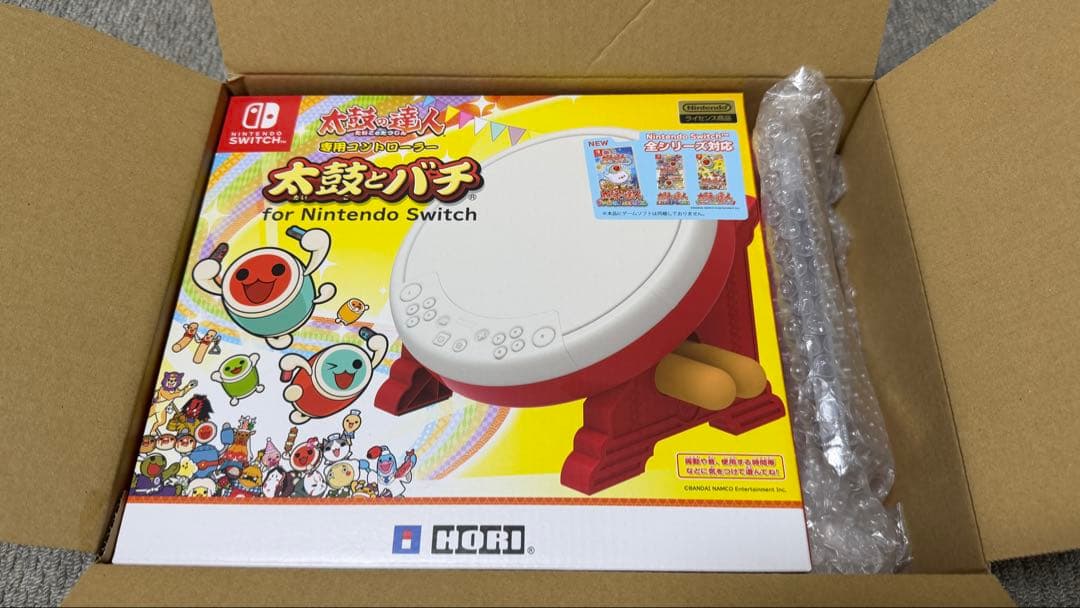 任天堂 Switch 太鼓の達人 ドンダフルフェスティバル　太鼓とバチセット