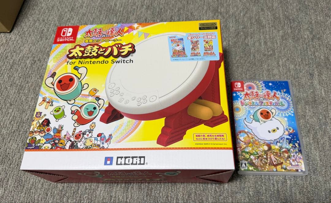 任天堂 Switch 太鼓の達人 ドンダフルフェスティバル　太鼓とバチセット
