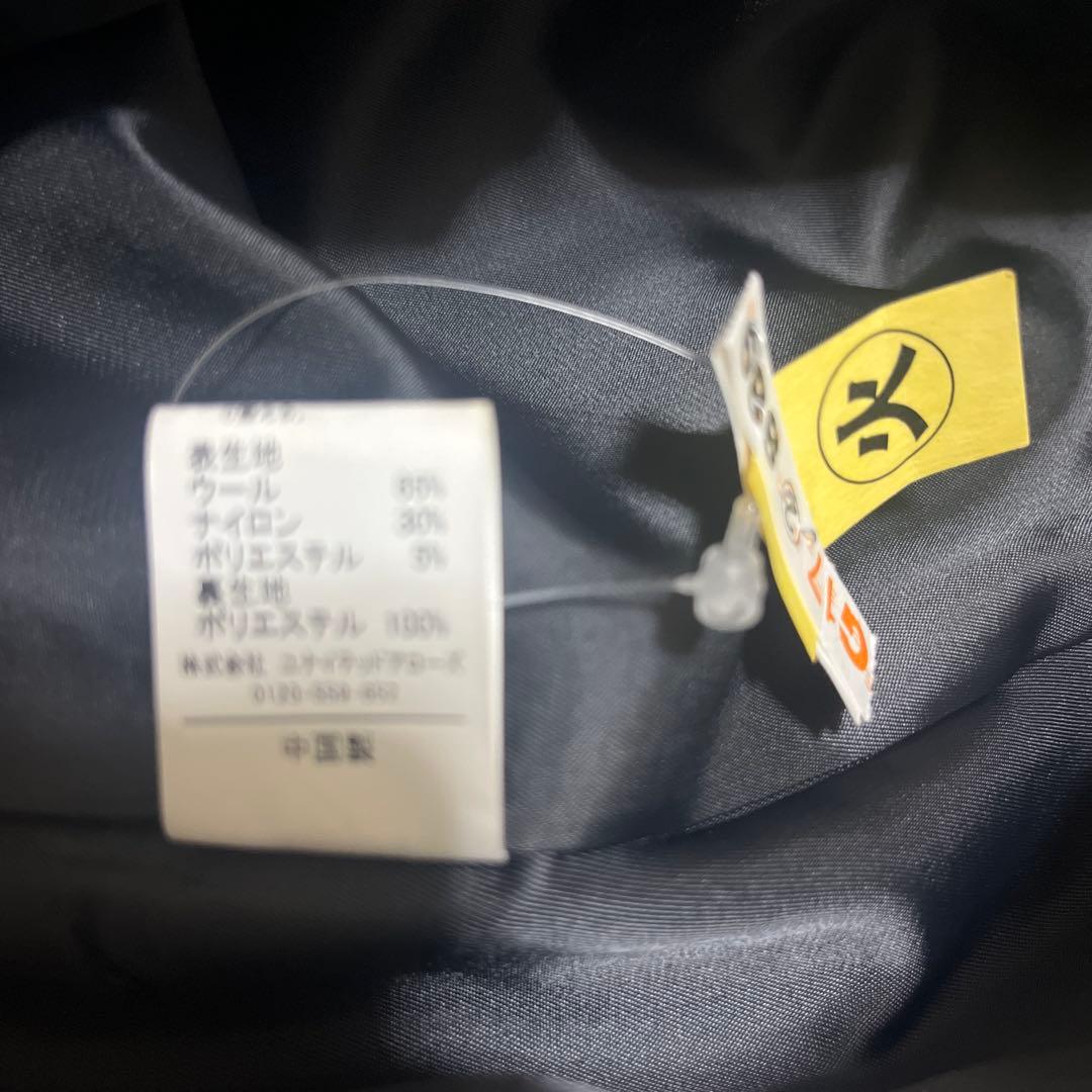 【プウリ】グリーンレーベルリラクシング ノーカラーミドル丈コート