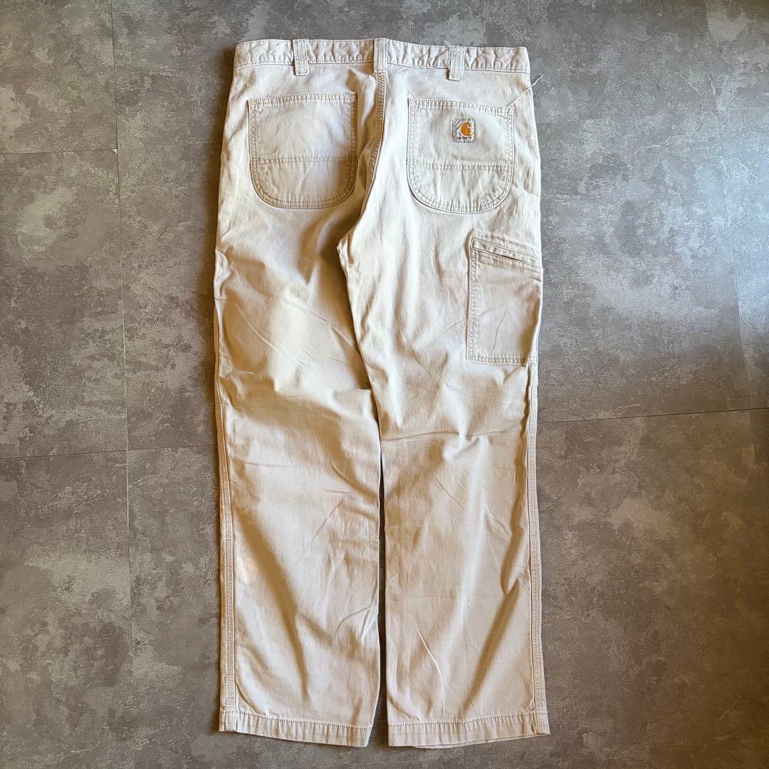 Carhartt RELAXED FIT ワークパンツ W34 L30 ホワイト