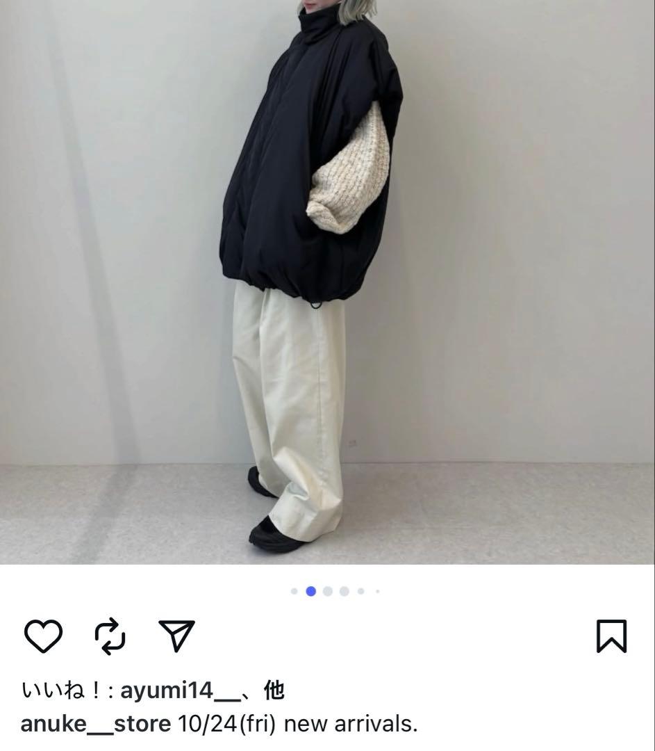 本日最終【anuke アンヌーク】Volume Over Vest 38