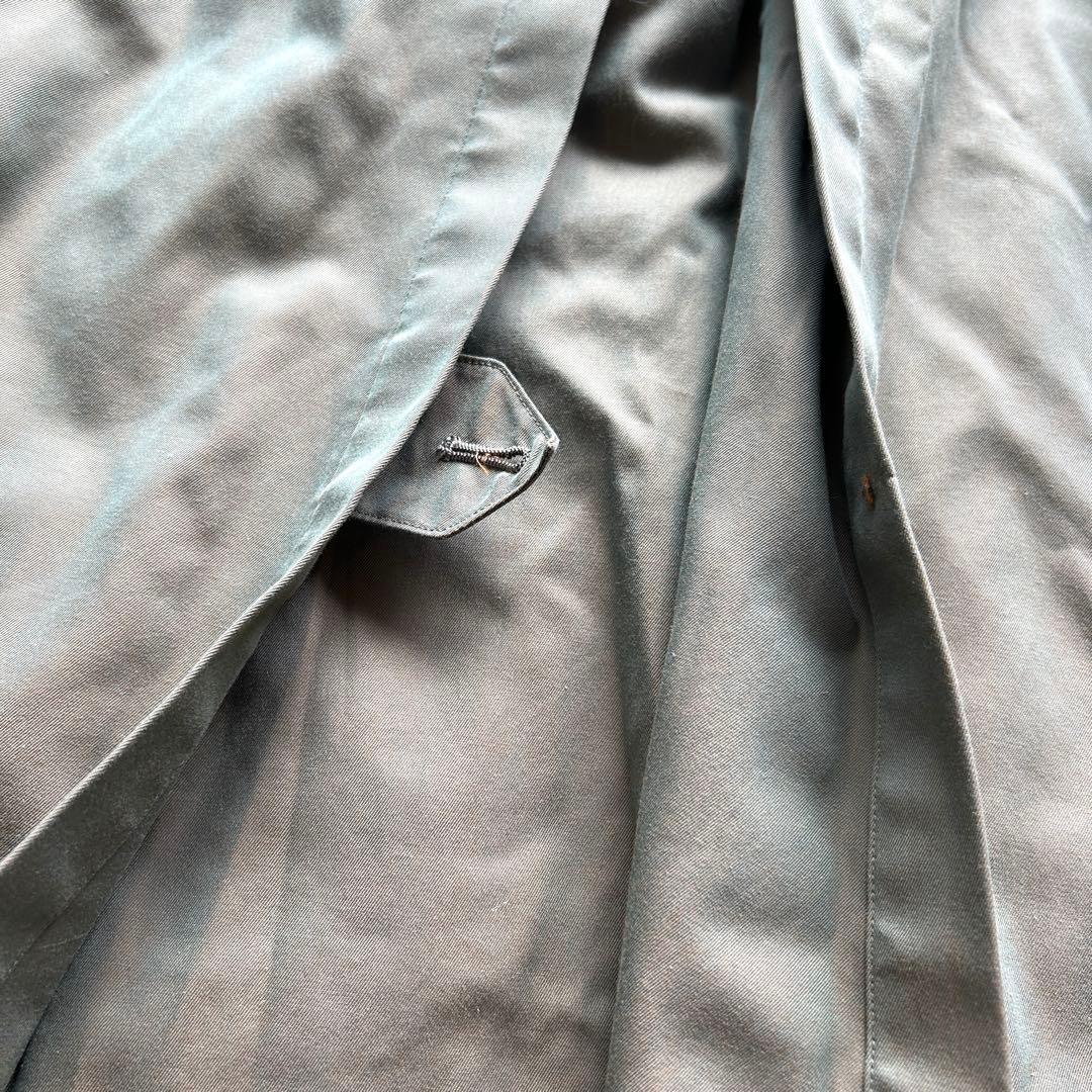 未使用級極美品　バーバリー　トレンチコート　ロング　玉虫　ベルト完備　M相当