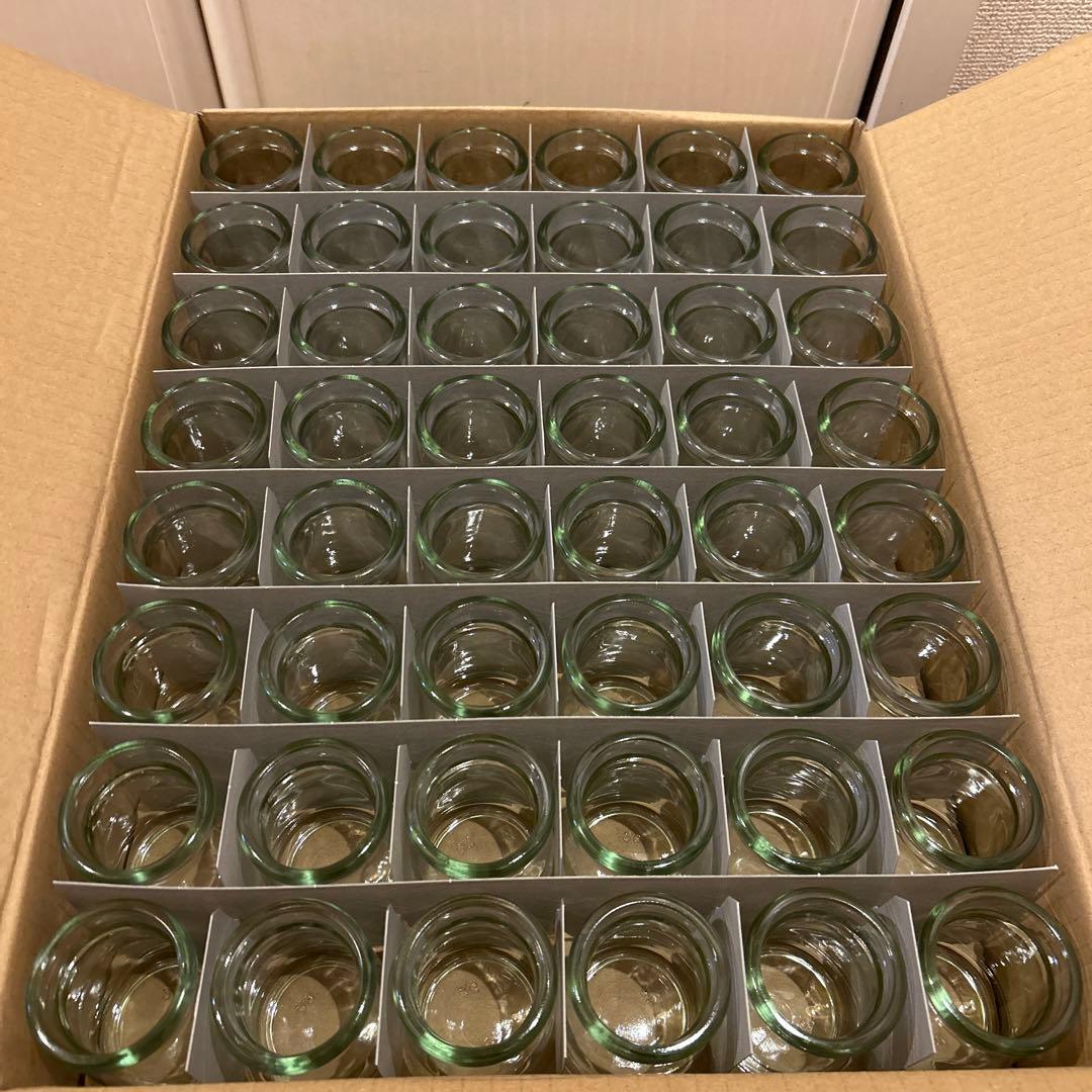 耐熱ガラス瓶 透明 プリン容器等 96個　新品未使用