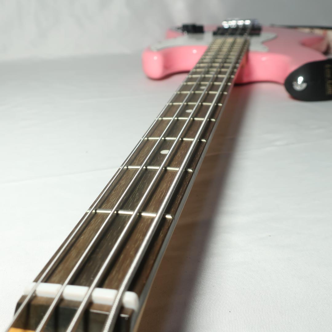 段 美品 K Garage エレキベース ピンク ケース＆ストラップ付