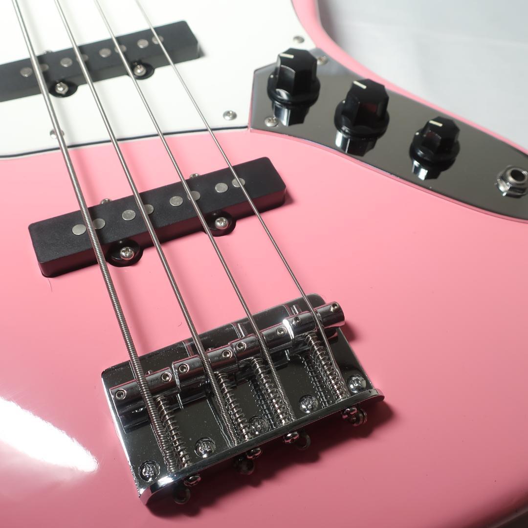 段 美品 K Garage エレキベース ピンク ケース＆ストラップ付