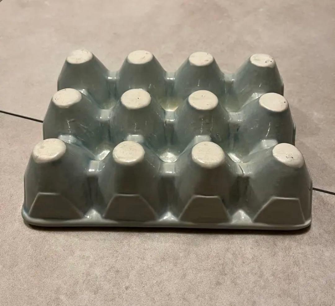 フランス　陶器　エッグカップ　卵　卵置き