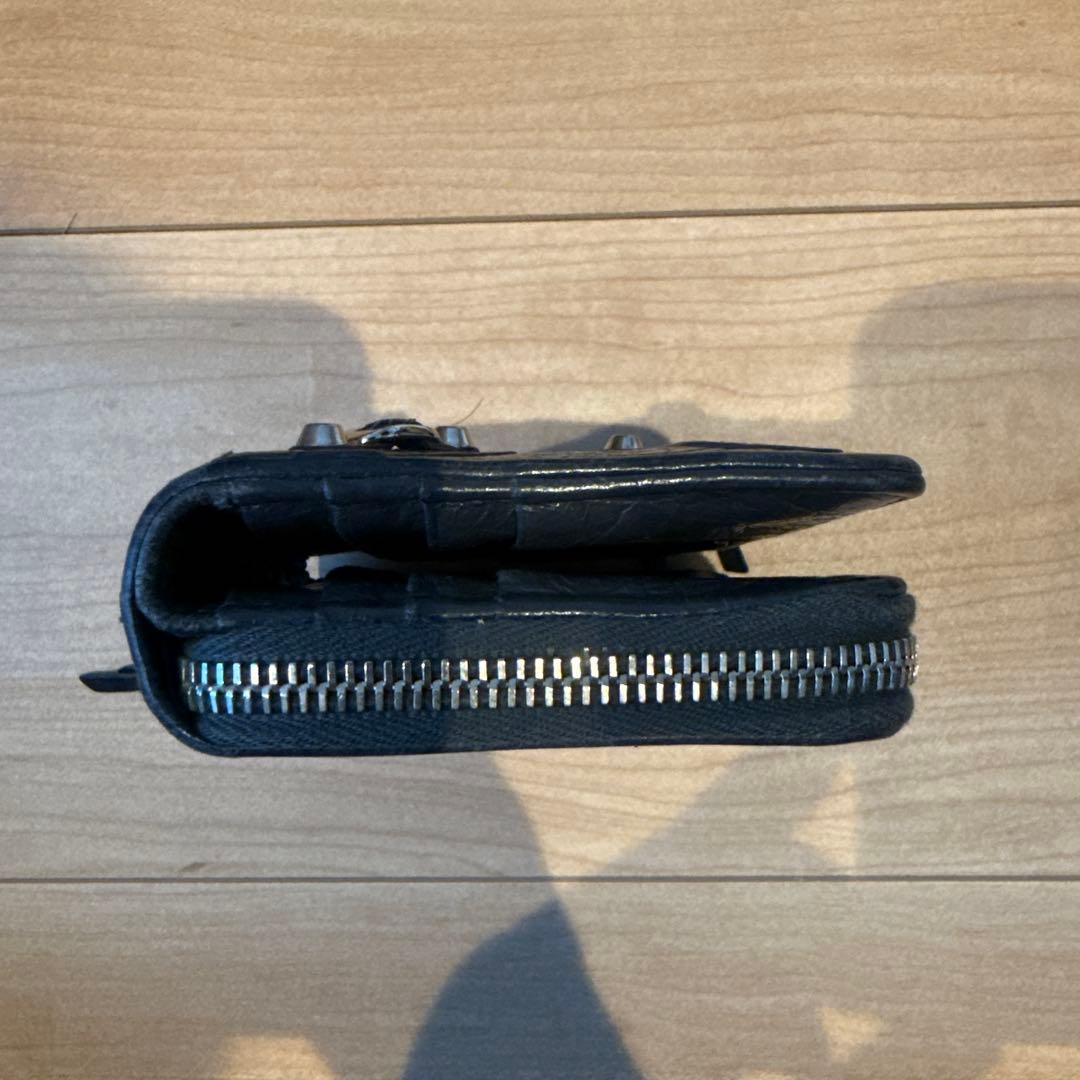 極美品 BALENCIAGA ブラック系 二つ折り財布