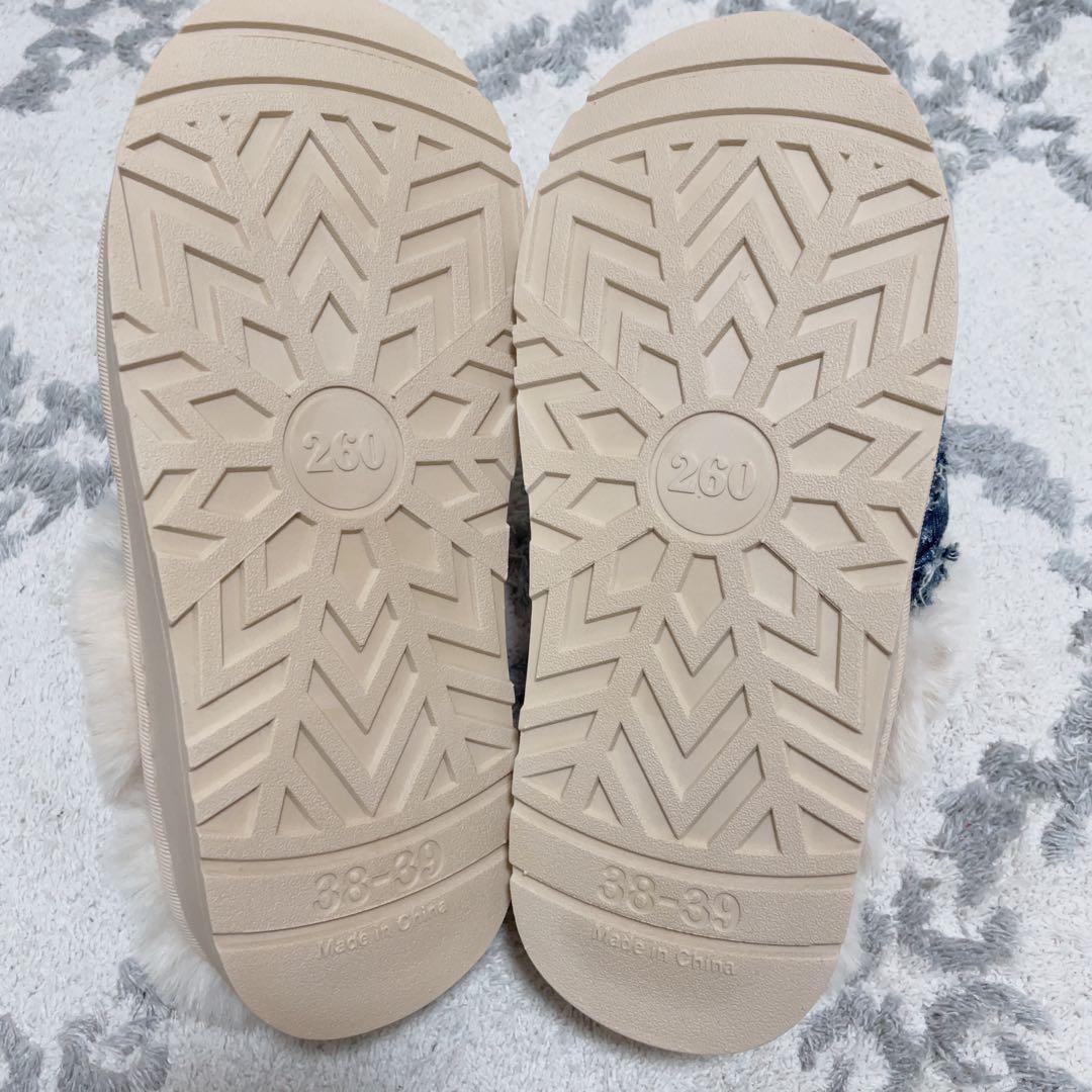 ☆専用☆3 点セット デニム リメイク ファー サンダル