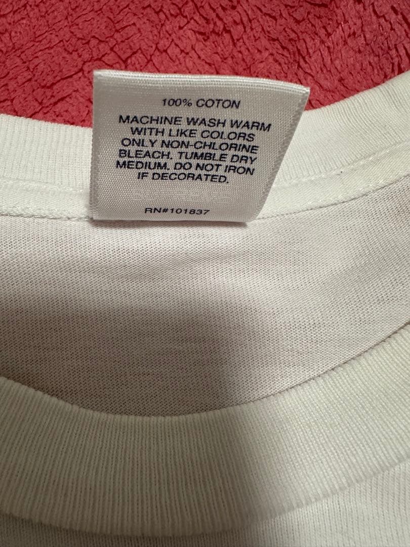 Supreme ホワイト ロゴ長袖カットソー