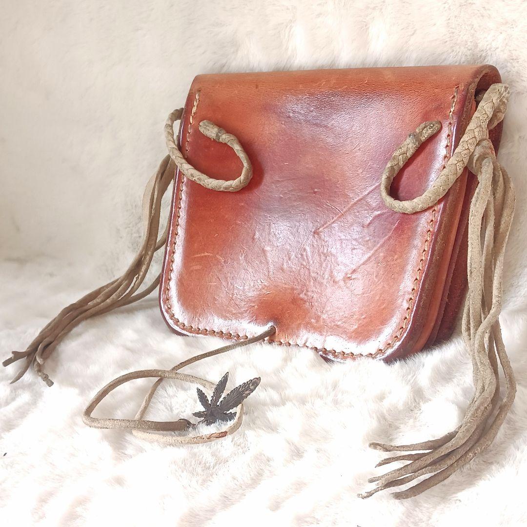 ビンテージ　goro's　ゴローズ　メディスンバッグ　バイカー　コンチョ