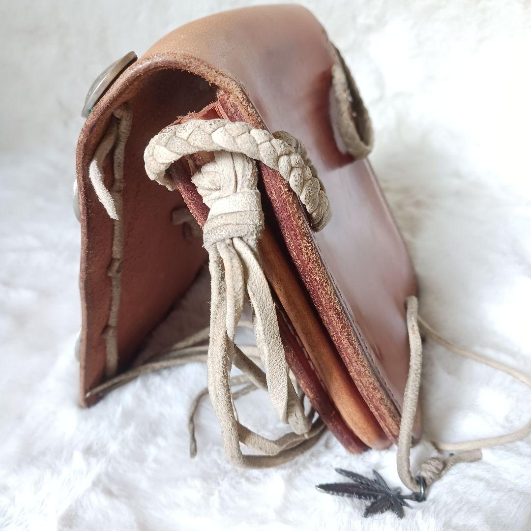 ビンテージ　goro's　ゴローズ　メディスンバッグ　バイカー　コンチョ