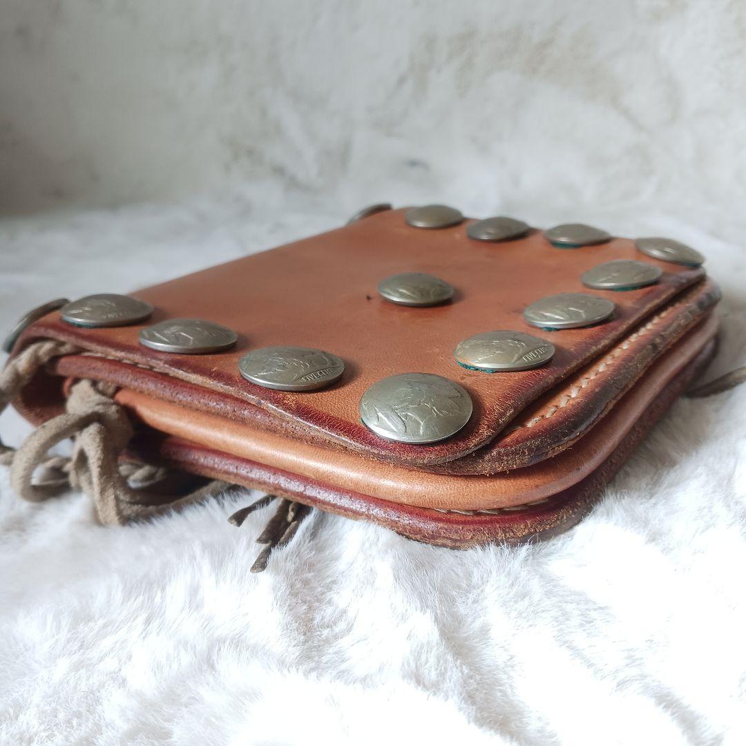 ビンテージ　goro's　ゴローズ　メディスンバッグ　バイカー　コンチョ