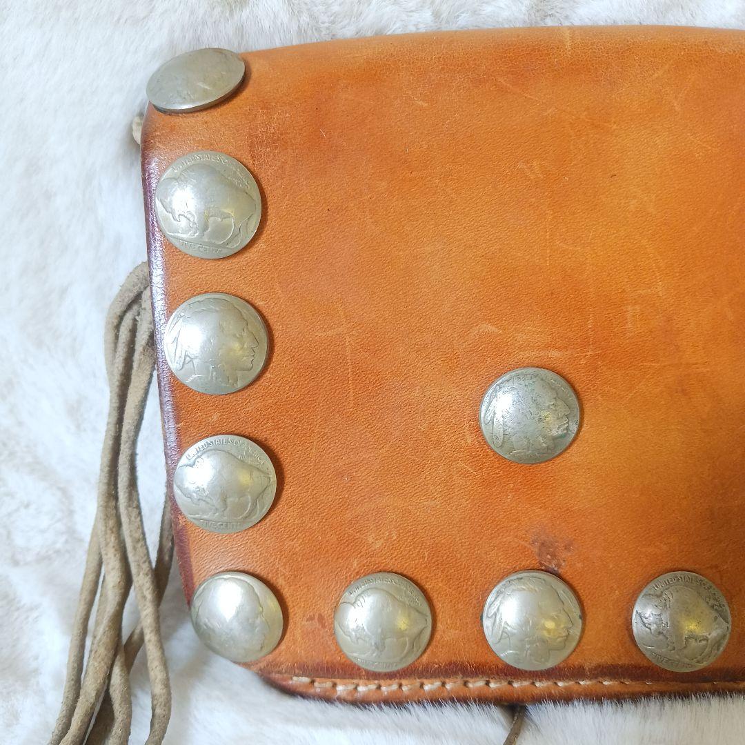 ビンテージ　goro's　ゴローズ　メディスンバッグ　バイカー　コンチョ