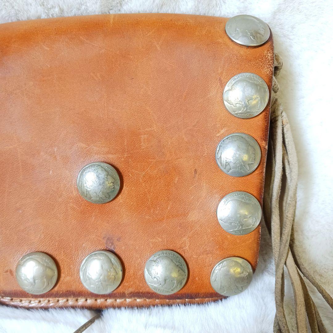 ビンテージ　goro's　ゴローズ　メディスンバッグ　バイカー　コンチョ