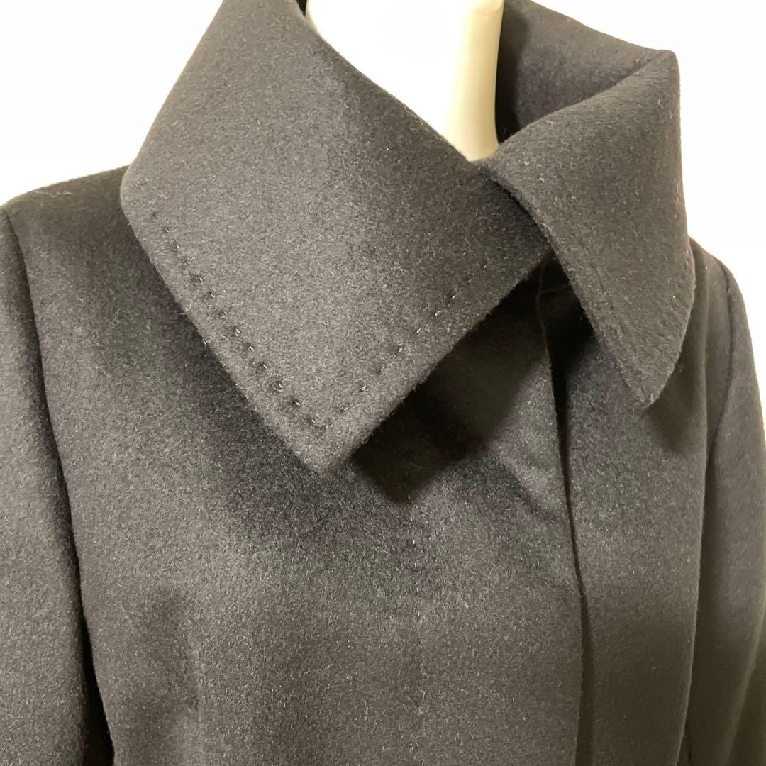 INEDイネド　ベルト付きカシミヤロングコート　美品