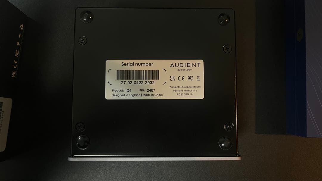 AUDIENT iD4 USB-C オーディオインターフェイス