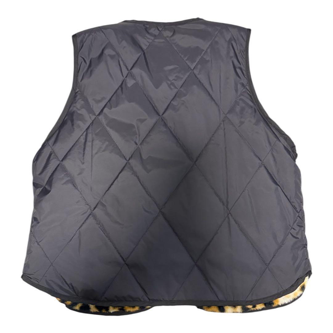 美品　アウターベスト　Leopard reversible vest 2048