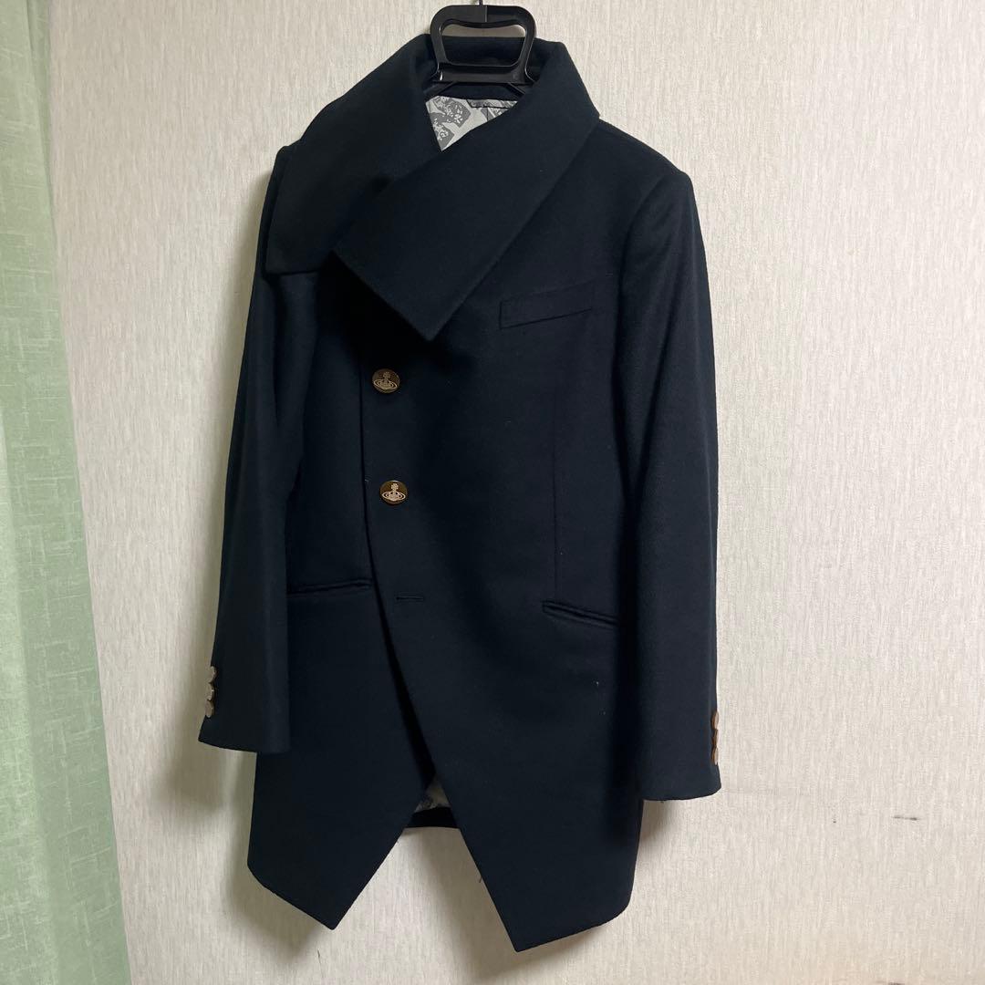 ヴィヴィアンウエストウッド　ミントカラーコート　ブラック　46