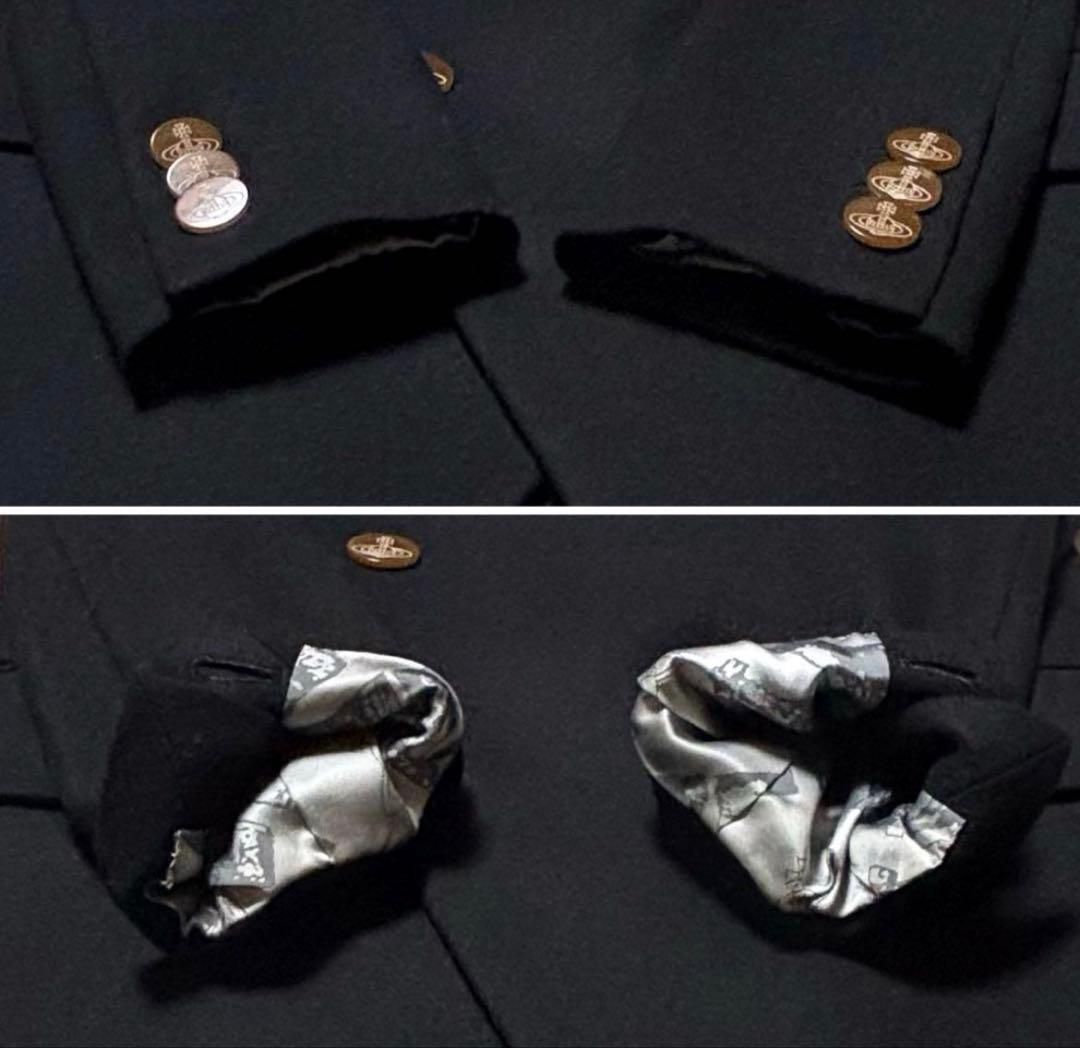 ヴィヴィアンウエストウッド　ミントカラーコート　ブラック　46