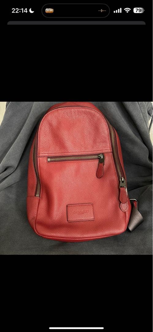 shohs　coach ボディバッグ　赤